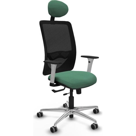 Chaise de bureau piqueras y crespo Zulema noir accoudoirs réglables (1/2)