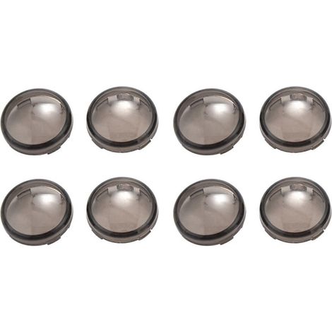 Lot de 8 caches pour clignotants de Harley Sportster 1200 Touring Dyna Softail Fatboy Electra Road K Tea (1/5)