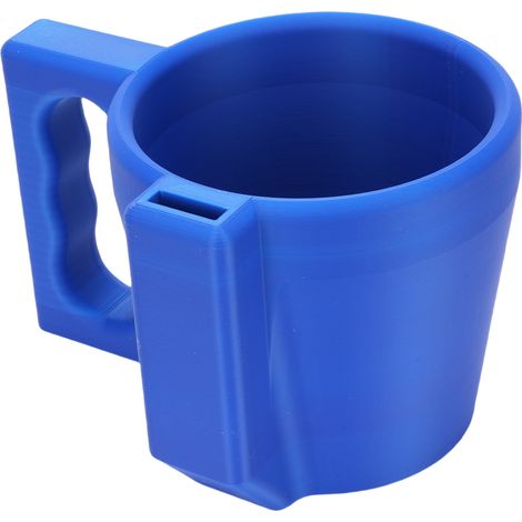 Porte-pinte de crème glacée réutilisable, Look élégant, manchon de récipient isolé multifonctionnel pour yaourt, Dessert glacé bleu (1/5)