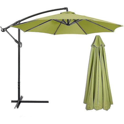 Parasol de jardin rond de 3 m, parasol d'extérieur avec 6 ou 8 bras, toile de parasol uniquement. (1/4)