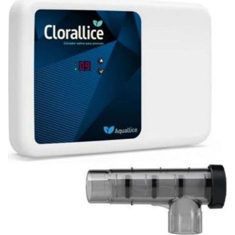 Clorador Salino Clorallice Basic 7 g/h  Para Piscinas hasta 18 m³  Sistema Electrólisis Salina