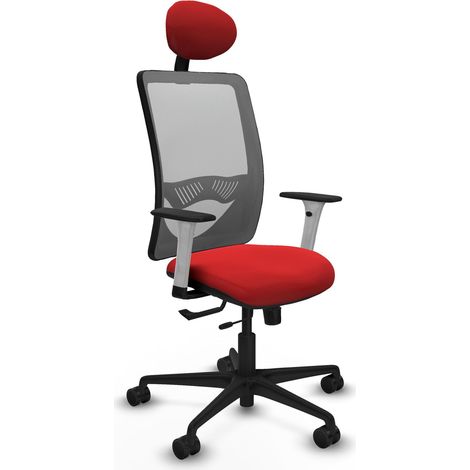 Silla de oficina piqueras y crespo Zulema blanco cómoda ajustable (1/2)