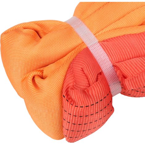 Élingue de levage flexible 5T 3M à boucle double boucle pour grue et remorque (1/5)