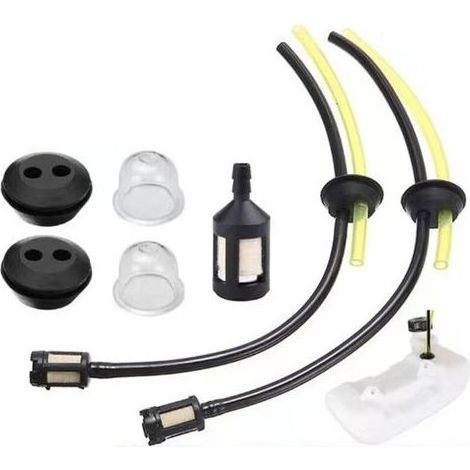 Kit de 7 accessoires pour débroussailleuse – Durites essence 24 cm et 15 cm – Compatible moteurs 2 temps et 4 temps – Filtre essence inclus (1/4)