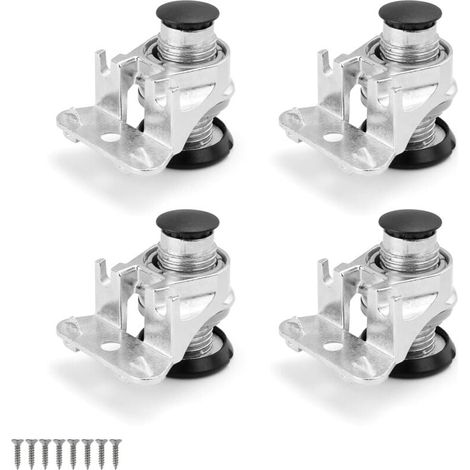 ZVD Pieds de meubles réglables, 4 pièces pieds réglables, filetés, pieds de nivellement, pieds de meubles réglables 0-25 mm, antirouille, robustes et antidérapants (1/4)
