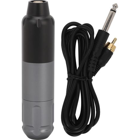Stylo Tatouage Machine avec Connecteur RCA, Cartouche et Cordon Gris (1/5)