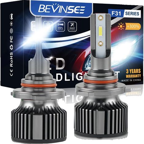 Lampadine a LED per fari auto, alta luminosità, impermeabili, 9005/HB3 (1/2)