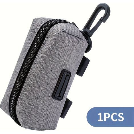 1 distributeur de sacs à déjections canines avec boucle de randonnée - pour laisses et sacs à dos, peut contenir de petits objets comme des sacs à déjections et des clés, [DB]-AquaForge