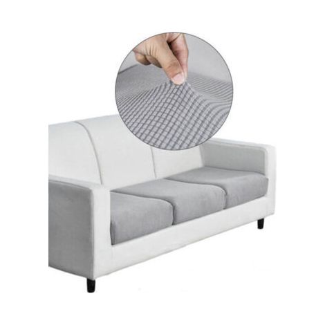 Sofa Seat Cushion Cover - Light Gray - Large Size - Length 65-95cm, Width 65-90cm (1/3)