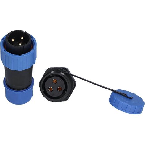 Wasserdichter Stecker mit Rückmutter IP68 Luftfahrt-Stromanschluss 250V für Kabel LP20
