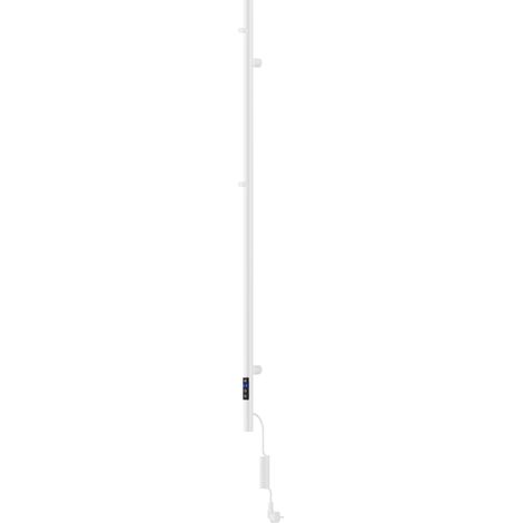 Mexen Pino radiador el茅ctrico con colgadores para toallas 1405 x 32 mm, 75 W, blanco - W301-1405-032-00-20 (1/3)