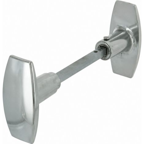 Türgriff Doppelknopf poliertes Aluminium