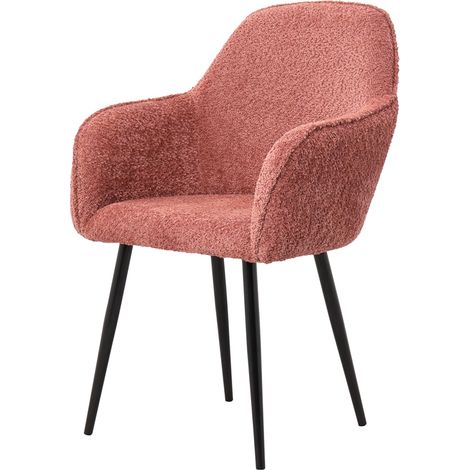 Table Passion - Fauteuil Bouclette rose (1/2)