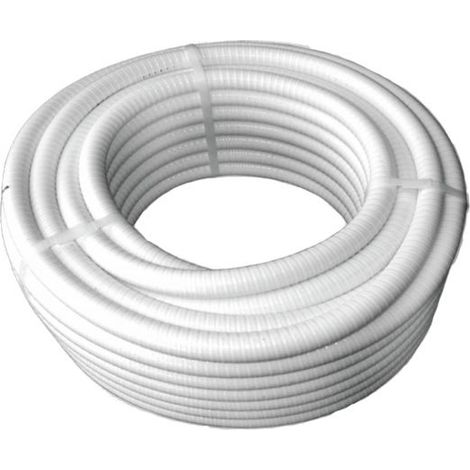 Tuyau PVC semi rigide Longueur 25M diamètre 40mm extérieur Coloris Blanc souple diam intérieur 34mm ZENLYS (1/5)