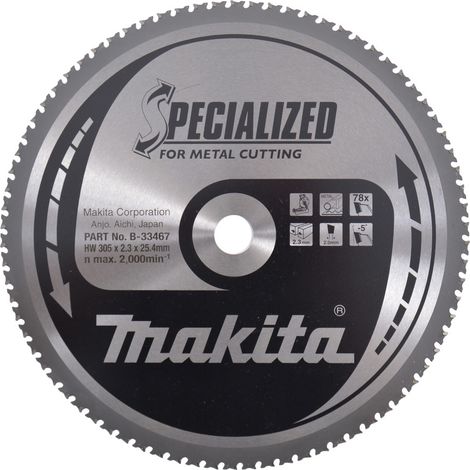 B-33467 Disco sierra circular , Specialized T.C.T, 305 x 25,4 mm, 78 D