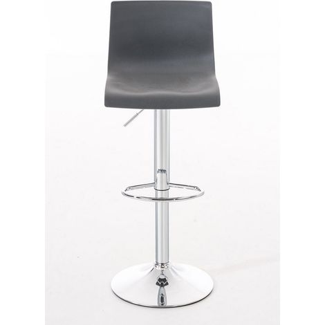 2 Sgabelli Alti HOVER in Polipropilene grigio