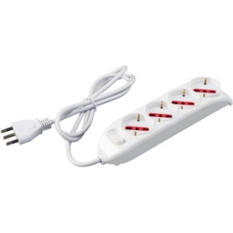 ROSI 94060 MULTIPRESA 4PR BIP SCHUKO + INT