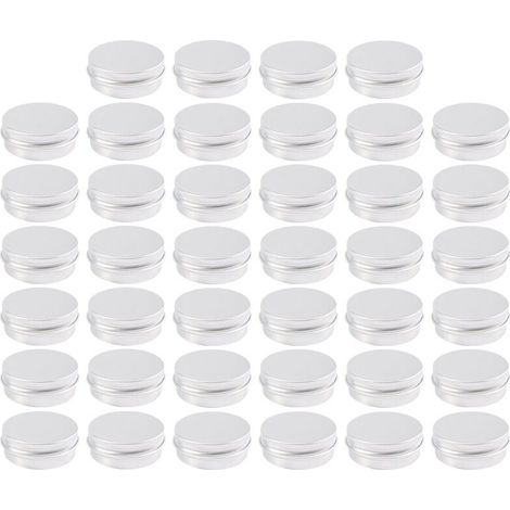 Paquete de 40 tornillos redondos de aluminio para tapas de latas de comida - Tornillos de aluminio para tapas redondas, envases de hojalata y botellas