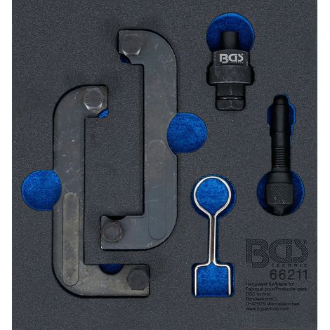 BGS Carro de herramientas inserto 1/6: Juego de herramientas de ajuste del motor para Audi 2.4 / 2.8 / 3.0 TFSI - 66211 (1/4)