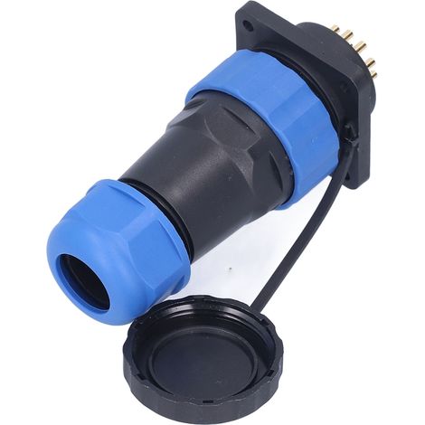 IP68 wasserdichter elektrischer Steckverbinder SP2816, 4-poliger quadratischer Luftfahrtstecker, männlich/weiblich, 380 V 10 A, wasserdichter Rundstecker für industrielle Verkabelung (1/5)