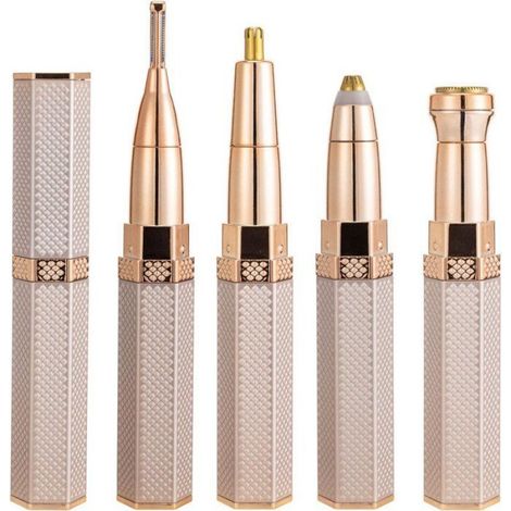 Rasoir électrique 4 en 1 - 4-en-1 - Rechargeable USB - Visage et corps - Rose (1/5)