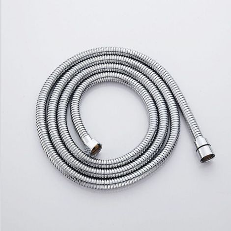 1 flexible de douche, inox, 1,50 m, raccords G1/2'', résistance 30 kg, joints inclus