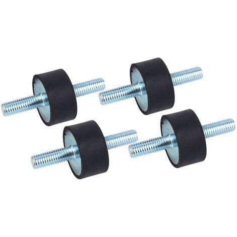 Amortisseur de choc en caoutchouc anti-vibration pour compresseur d'air – Lot de 4 supports – Réduction des vibrations et du bruit (1/4)