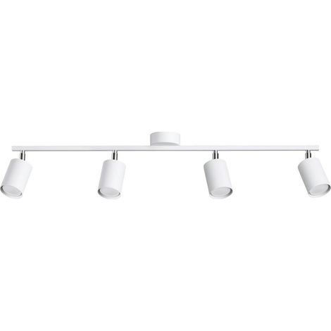 Lámparas de techo Lemmi blanco acero 4xGU10  100cm Sollux (1/5)