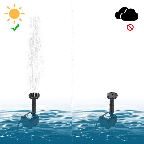 Mini Kit de panneau d'alimentation en eau de pompe de fontaine solaire pour piscine de jardin (1/5)