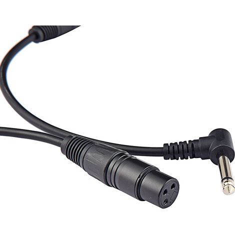 Vergoldetes 6,35-mm-Winkelstecker-auf-XLR-Buchse-Audioadapterkabel für Mikrofon/symmetrisches Mikrofon/Signaltastatur (1/5)