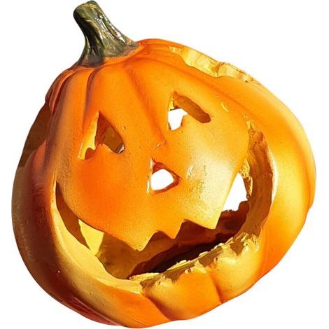 Décoration de grotte de poissons d'halloween,-Citrouille n6 (1/2)