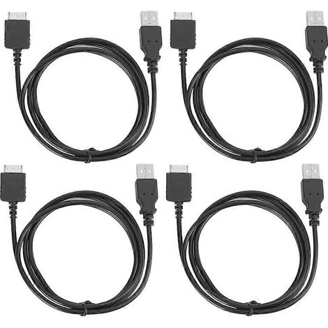 4PCs Câble PVC de Transmission de Données MP3 pour Baladeur SONY, Fil de Charge et Synchronisation Professionnel (1/5)