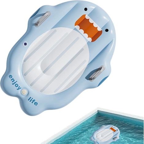 Planche de surf gonflable mignonne, planche de natation flottante, bouée de piscine 100 x 70 cm avec double poignée, tapis flottant, radeau de plage (1/5)