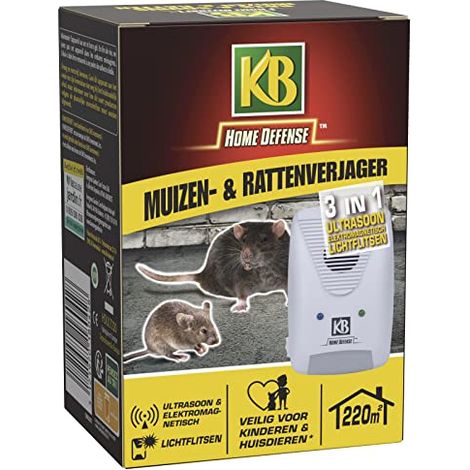 Repellente Ultrasuoni per Ratti e Topi - Kb Home Defense (1/4)