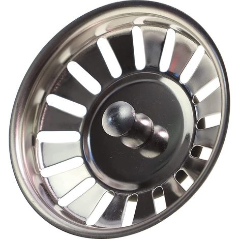 1 Bonde À Panier 3,5 Pouces, Acier Inoxydable, Joint 42 Mm, 16 Fentes, Pour Évier Blanco