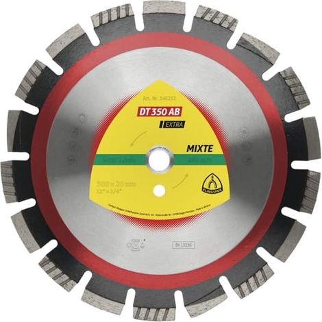 KLINGSPOR TARCZA DIAMENTOWA SEGMENTOWA 350x3,2x20 ASFALT DT350AB