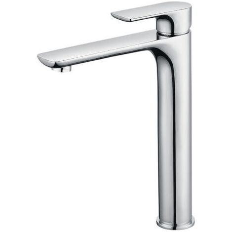 Ensoleille Waschtischarmatur aus Chrom mit hohem Auslauf (298 mm), abnehmbarem ABS-Luftsprudler, Durchflussrate 9 l/min, Sedal-Keramikkartusche