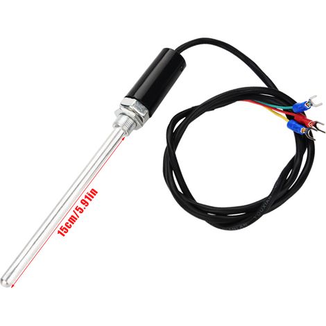 Temperaturfühler Typ PT100 mit Edelstahlkabel (150 mm) (1/5)