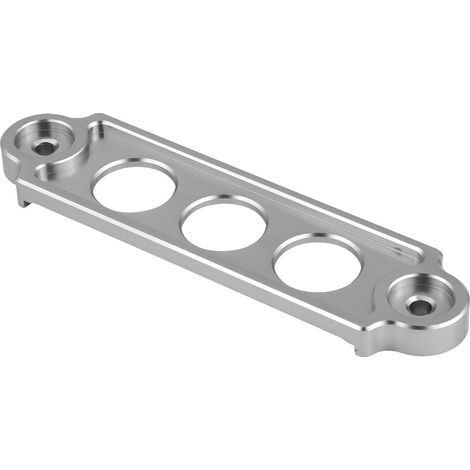 Silber eloxierte Batteriehalterung für HONDA CIVIC CRX 1988-2000 - Rennbatteriesicherung