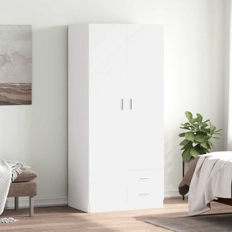 Kleiderschrank Weiß 80x52x180 cm Holzwerkstoff