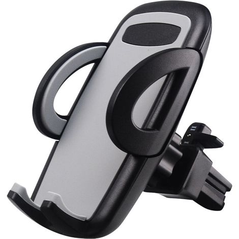 Support Téléphone Voiture à Grille d'Aération, 360° Rotation Porte Telephone Voiture Universel Kit Compatible (1/4)