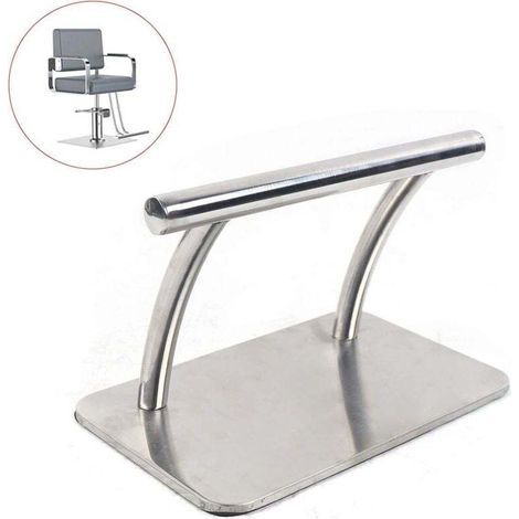 Stainless steel footrest, professional mobile footrest, 30 x 19 x 18 cm, pedal parts for hairdressers, beauty salons, spas, nail salons, massage parlors, salon chairs (1/5)