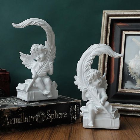 rtro Feuille Ange Salon Entre Dcoration Crative Maison Meuble Tv Bureau Doux Dcoration Rsine Sculpture Ange Statue (1/5)
