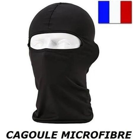 Cagoule Hublot - En Lycra - Noir - Pour Casque Moto Vélo Ski - Taille Unique (1/4)
