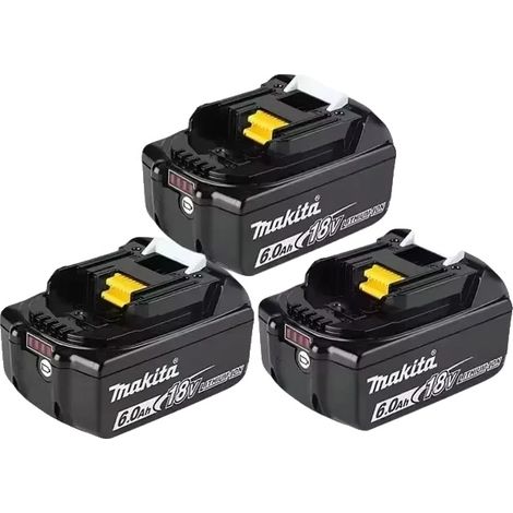 Batterie Rechargeable, Compatibilité 18V, Haute Capacité 6000mAh, Makita 6AhX3 (1/2)