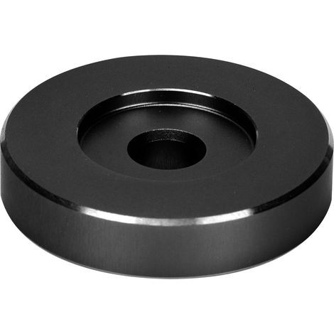 45 RPM Turntable Adapter, Large Hole Conversion Sheet, Black Vinyl Clip for Most Large Black Records (1/5)