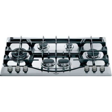 Table de cuisson gaz 5 foyers – Largeur 90cm – Brûleurs haute puissance – Acier inoxydable – Pour cuisson professionnelle - PHN 961 TS