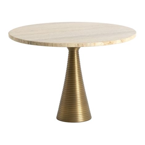 Robuster brauner Metall-Couchtisch Light & Living Bahia (1/3)