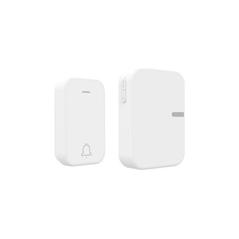 Sonnette sans fil autonome, sonnette intelligente étanche (sans pile), portée de 150 m, 1 sonnette + 1 récepteur-AquaForge