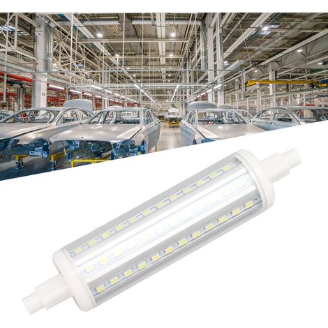 Ampoule LED R7s 118 mm 10 W projecteur double culot 72 LED lumière blanche 6000 K (1/5)